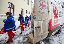 Donor action carried out by the center of the FMBA of Russia and the hospital of St. Alexis in Moscow.