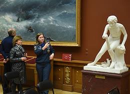 Festive events in the Mikhailovsky Palace of the State Russian Museum in honor of the 125th anniversary of its opening.