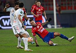 Russian Premier League (RPL). MIR - Russian Football Championship 2022/2023. 20th round. Match between the teams of CSKA (Moscow) - 'Zenit' (St. Petersburg) at the stadium 'VEB Arena'.