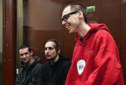 A hearing on the extension of the detention period for activists Artyom Kamardin, Nikolai Daineko and Yegor Shtovb, accused of inciting hatred against participants in the Special Military Operation, in the Tverskoy District Court.