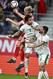 A friendly football match between the national teams of Russia and Iraq at the Gazprom Arena stadium.
