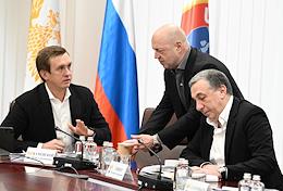 Meeting of the Executive Committee of the Russian Football Union (RFU) in the House of Football.
