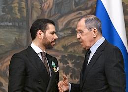 Negotiations between Russian Foreign Minister Sergei Lavrov and Nicaraguan Foreign Minister Denis Moncada at the Reception House of the Russian Foreign Ministry.