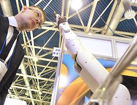 Международная выставка 'Связь-2023' в Центральном Выставочном Комплексе (ЦВК) Экспоцентр. День первый