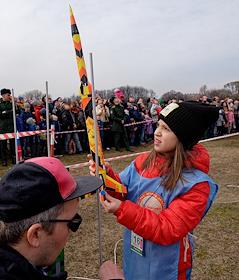 Празднование Дня космонавтики в Петропавловской крепости. 35-ые показательные старты моделей ракет на вертолетной площадке крепости