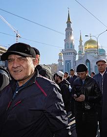 Праздничные мероприятия в день Ураза Байрам в Московской Соборной мечети