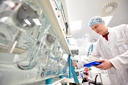 The work of the pharmaceutical company Renewal (JSC PFC Obnovlenie), which develops and manufactures medicines in Novosibirsk. Pharmaceutical Development Laboratory.