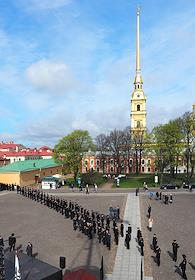 Торжественная церемония открытия навигации по Волго-Балтийскому каналу на территории Петропавловской крепости