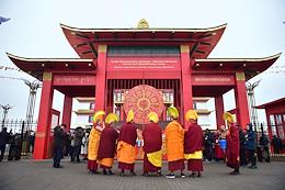 Opening of the Buddhist monastery 'Tubten Shedrub Ling' in Tyva.