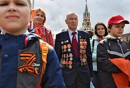Solemn ceremony of admission to the pioneers on Red Square.
