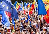 National Assembly 'European Moldova' for the inclusion of amendments to the Constitution on the irreversibility of accession to the European Union on the Great National Assembly Square.