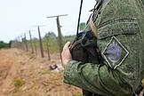 Section of the Russian-Polish border in the Kaliningrad region.