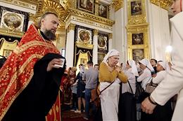 Festive Divine Liturgy on the sixth Sunday after Easter in the Cathedral of the Kazan Icon of the Mother of God.