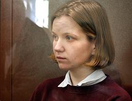 The hearing on the case of Daria Trepova, a defendant in the case of a terrorist attack in the St. Petersburg cafe 'Street-Bar', where war correspondent Vladlen Tatarsky died, in the Basmanny District Court.