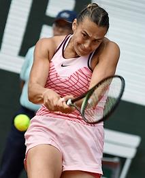 French Open tennis championship 'Roland Garros-2023' (Roland Garros). Women's semi-final.