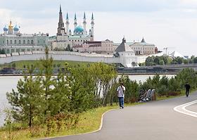 Пресс-тур по подготовке центральной площадки праздника 'Сабантуй 2023' в жилом массиве Мирный в Казани