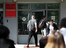 Отправка призывников на срочную службу от военкомата Советского района