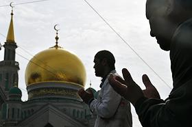 Праздник жертвоприношения Курбан-Байрам в Московской Соборной мечети
