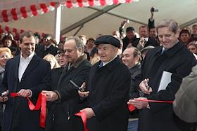 Торжественная церемония открытия нового производственного корпуса фабрики 'Красный Октябрь' на территории Кондитерского концерна 'Бабаевский'