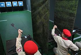 БОУ г. Омска «Средняя общеобразовательная школа №23» (ул. 24 Северная, 216). Открытие тира на базе школы