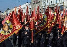 Крестный ход в Санкт-Петербурге в честь перенесения мощей благоверного князя Александра Невского