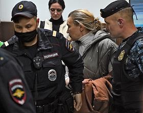 Арест владелицы крымского банка Анджелы Сергеевой в Басманном суде