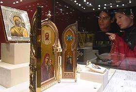 Открытие выставки 'Красота святости и святость красоты' в Музее Фаберже