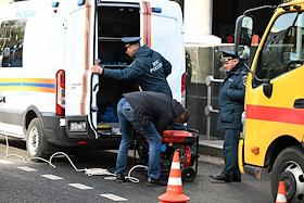 Столкновение двух поездов на станции 'Печатники' Люблинско-Дмитровской линии Московского метрополитена. Ситуация у станции метро 'Печатники'