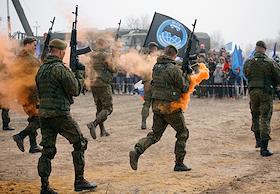 Показательные выступления разведроты на мотокроссе 'Битва на Волге'