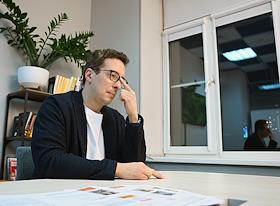 Президент ГК 'Альпина' Алексей Ильин во время интервью