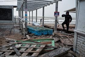 Последствия шторма в городе