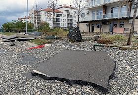 Последствия шторма в Сочи