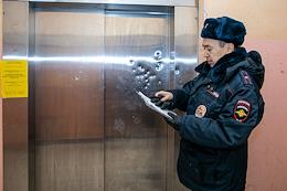 Preventive police raid to suppress administrative offenses in the residential complex 'Novaya Okhta'