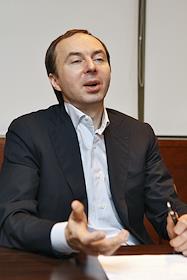 Председатель Правления Некоммерческого партнерства 'Администратор Торговой Системы' Дмитрий Пономарев в Центре Международной Торговли