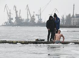 Feast of Epiphany (Epiphany) of the Lord. Epiphany bathing in the Sea of ​​Azov