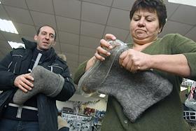 Валенки в супермаркете 'Валенки'