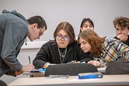 Students of the University of Telecommunications named after Professor M.A. Bonch-Bruevich during the examination session