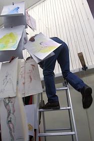 Выставка Клуба рисовальщиков (ню, портреты)