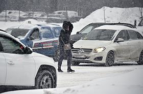 Жанровая съемка. Снегопад