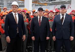 Opening of a plant for the production of trailed and mounted agricultural and municipal equipment. The first stage of the plant was launched by the Klever company, a subsidiary of Rostselmash