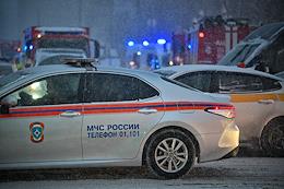 Fire in the Izvestia Hall building on Pushkinskaya Square, where the Looking Rooms nightclub and the Residence bar are located. While operational and emergency services were working, two lanes along Tverskaya Street towards the Garden Ring were blocked, as well as one lane along Bolshoy Putinkovsky Lane