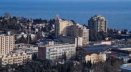 Genre photographs. Views of Yalta