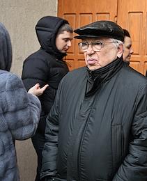 A hearing on the case of human rights activist and co-chairman of Memorial (recognized as a foreign agent in Russia) Oleg Orlov in the Golovinsky District Court