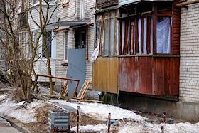 Последствия попадания беспилотника (БПЛА) в дом №161 на Пискарёвском проспекте и взрыва