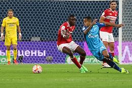 Russian Premier League (RPL). MIR - Russian Football Championship 2023/2024. 19th round. Match between the teams 'Zenit' (St. Petersburg) - 'Spartak' (Moscow) at the Gazprom Arena stadium