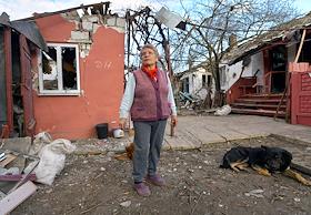 Последствия обстрела поселка Криничная, Макеевка (Советский район), погибла пожилая женщина