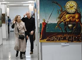 International exhibition and competition of contemporary art 'Russian Art Week' in the Amber Plaza congress hall