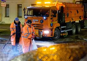 Пресс-тур по уборке улиц Санкт-Петербурга