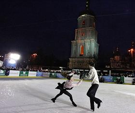 Открытие катка на Софийской площади