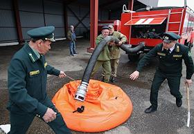 Press tour to the III type forest fire station of the State Budgetary Institution of the Republic of Tatarstan 'Forest Fire Center' in the Laishevsky district of Tatarstan